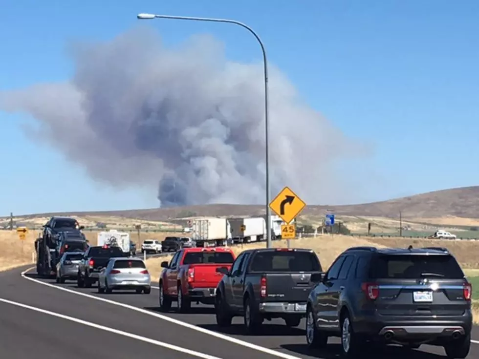 Fire East of Kittitas Closes I-90