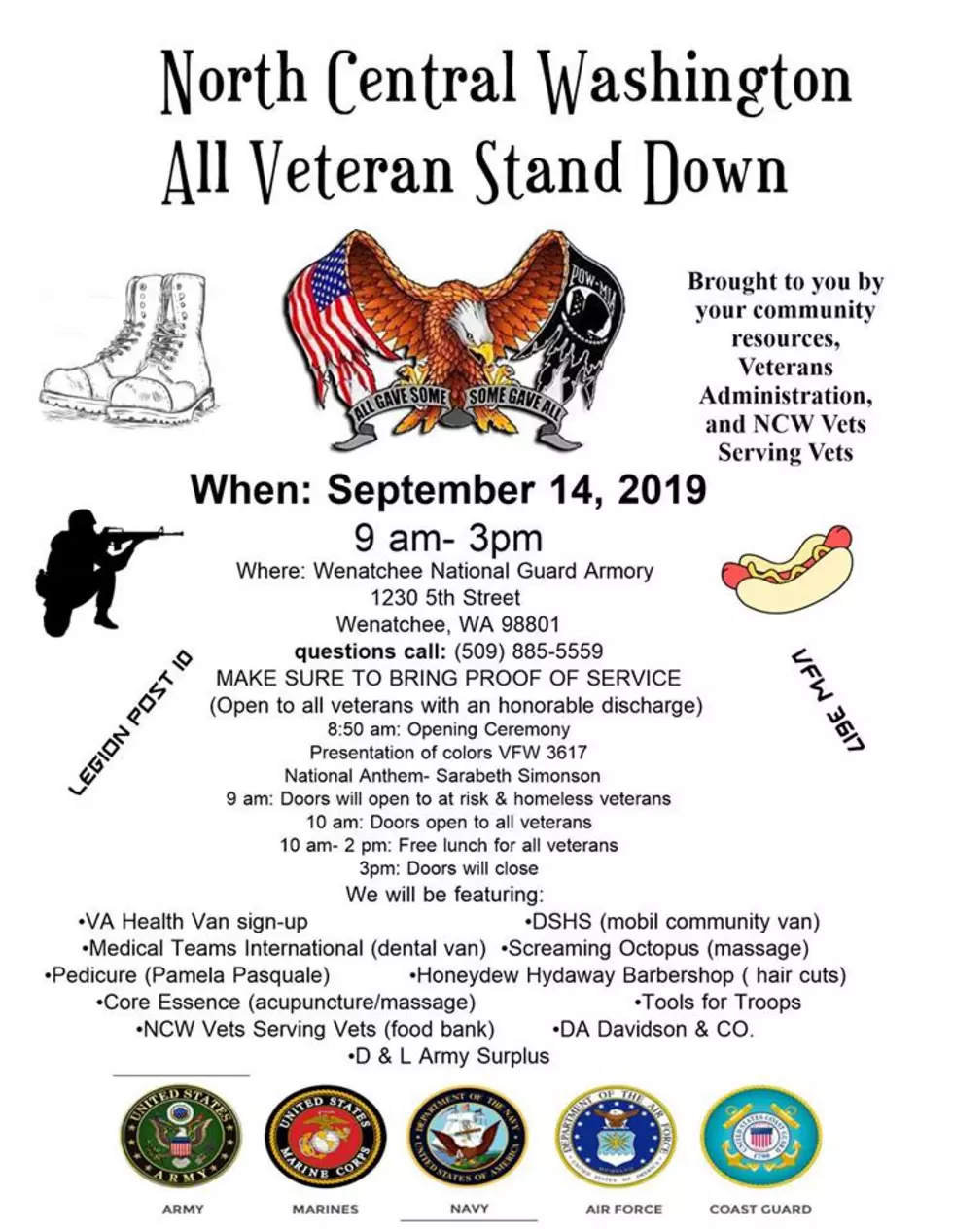 Stand Down Taking Place Saturday