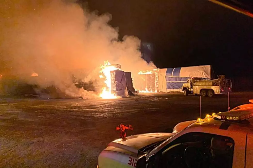 1000 Tons of Hay Caught on Fire Early Friday Morning