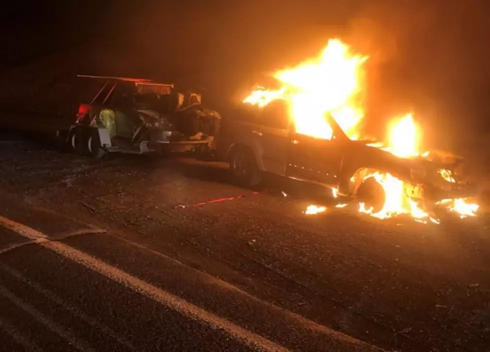 Vehicle Catches Fire on McNeil Canyon Road Saturday Night