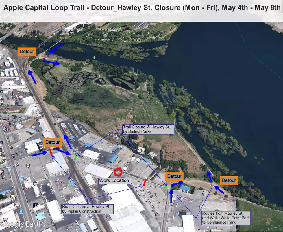 Portions of Hawley Street and Loop Trail Closed Week of May 4th