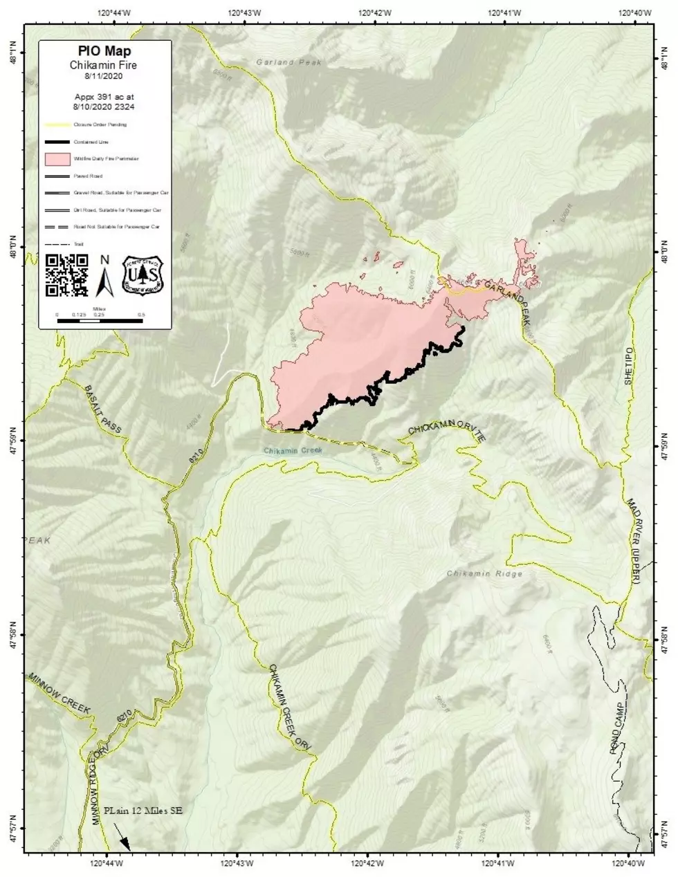 Chikamin Fire More Contained, but Also Larger