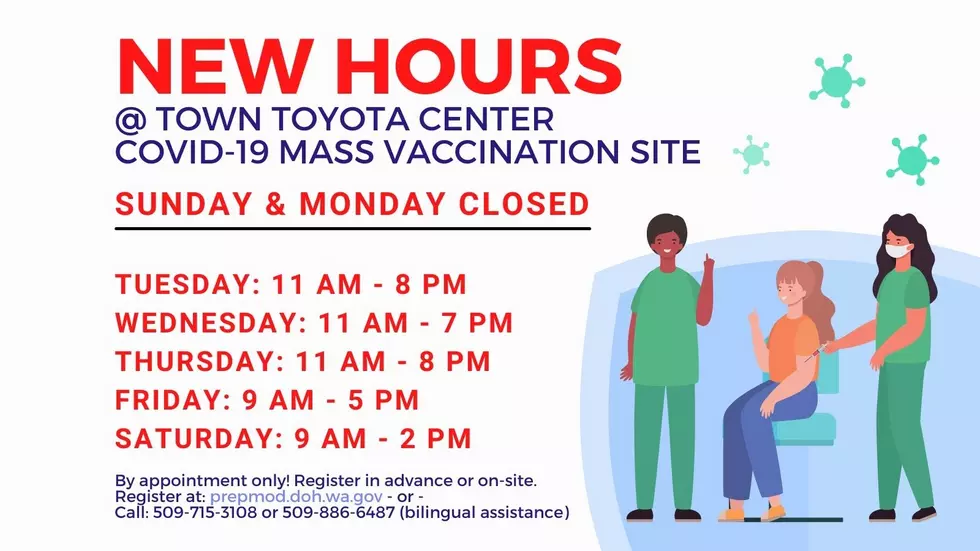 Mass Vaccination Site at Town Toyota Center Changing Hours
