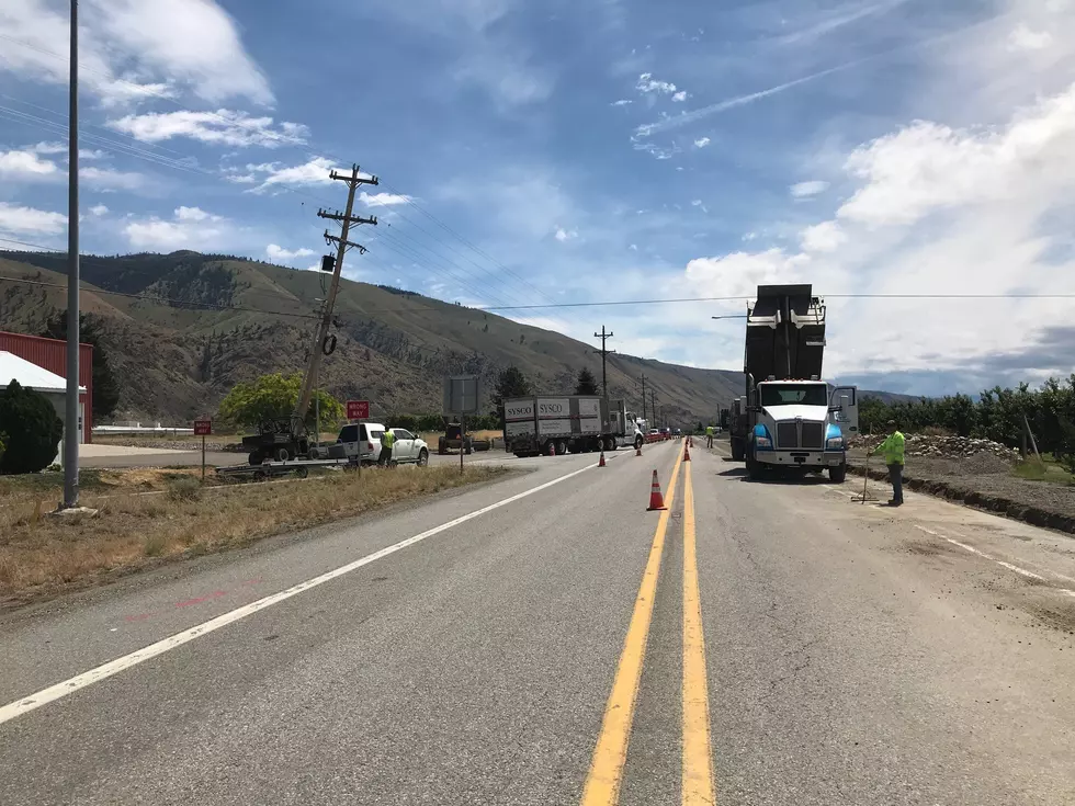 Drooping Power Pole Causes Delays on State Route 97 Monday