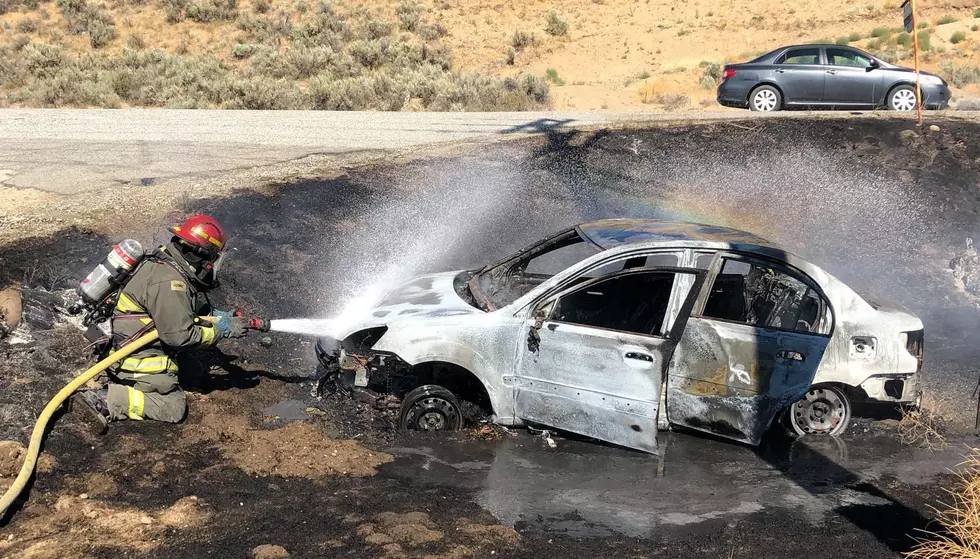 Car Crash Near Orondo Sparks Brush Fire