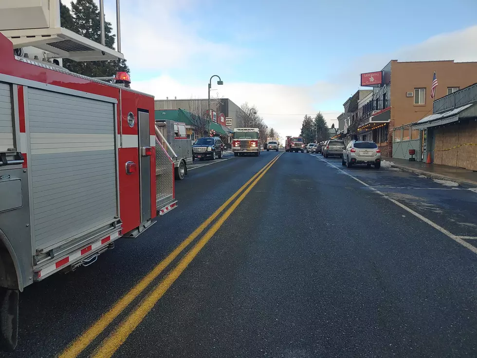 Fire Shuts Down Traffic in Downtown Manson