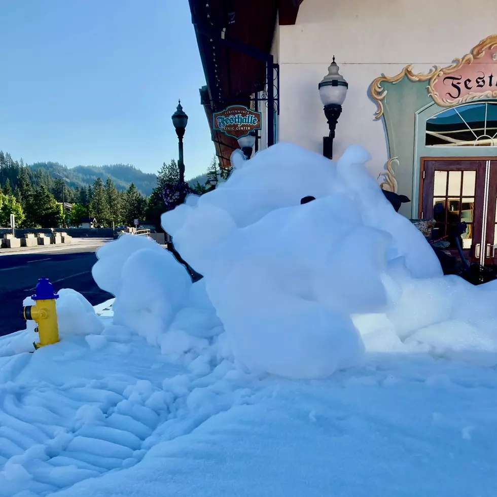Soap Suds Appeared to Overflow from Leavenworth Fountain