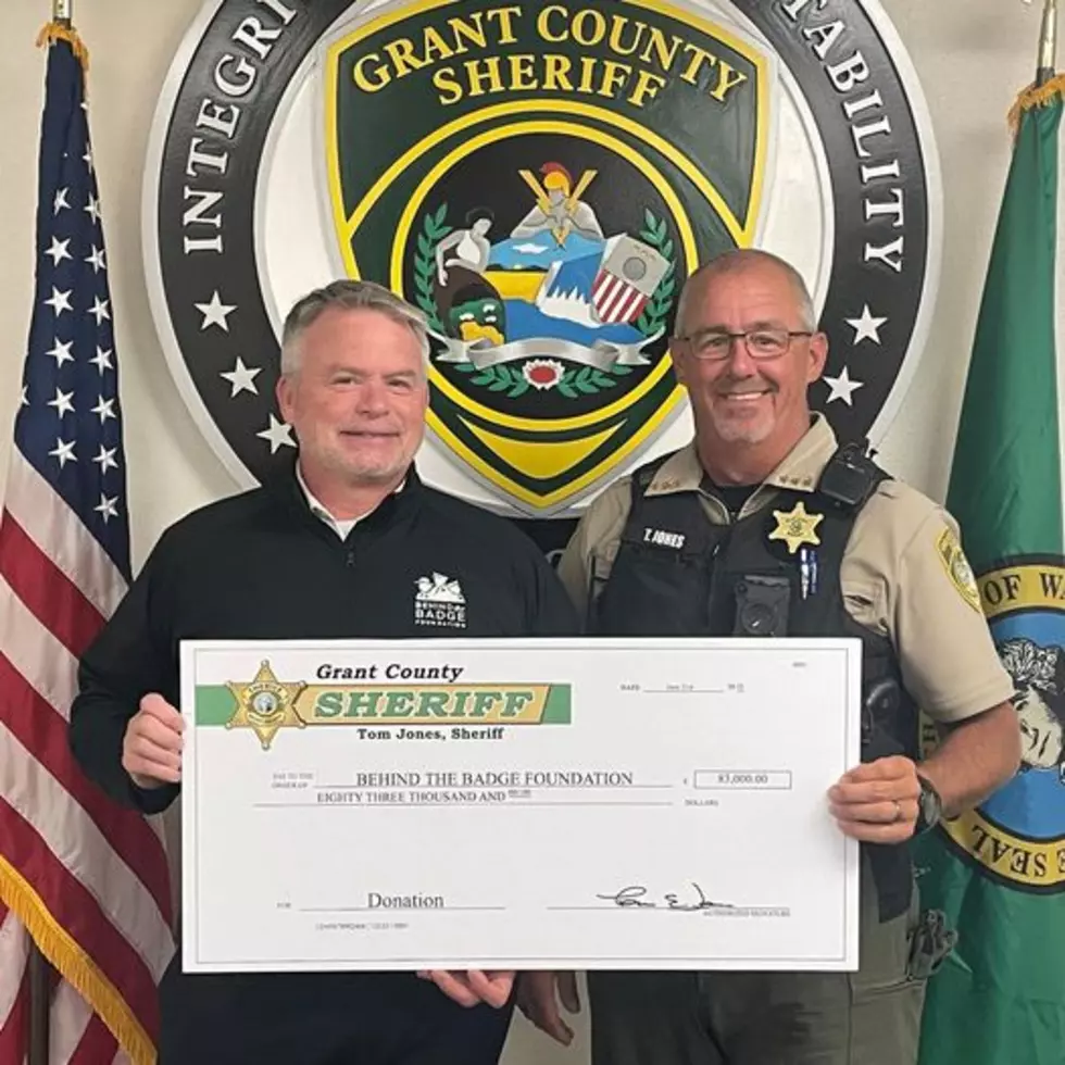 Grant County Sheriff’s Office Donate $83k Towards Behind the Badge Foundation
