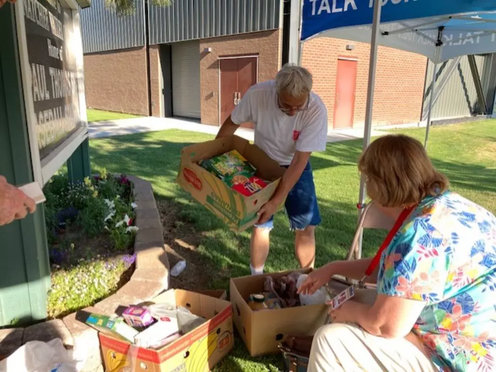 Salvation Army Collects Food Supplies At AppleSox Game