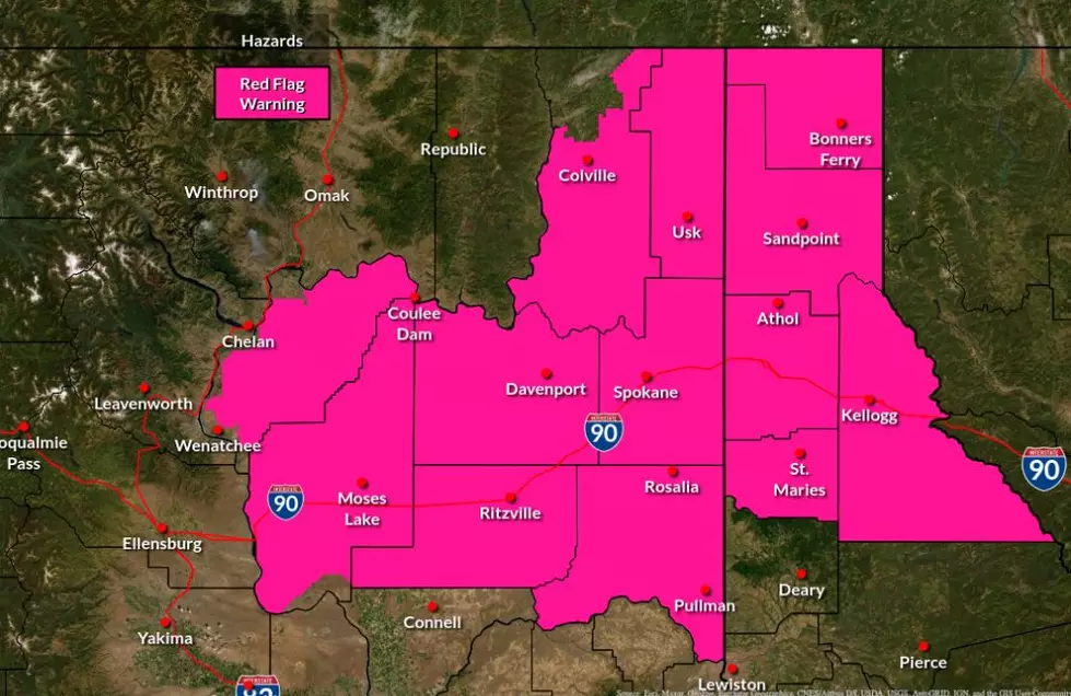 Red Flag Warning for Extreme Heat and Smoke for North Central Washington