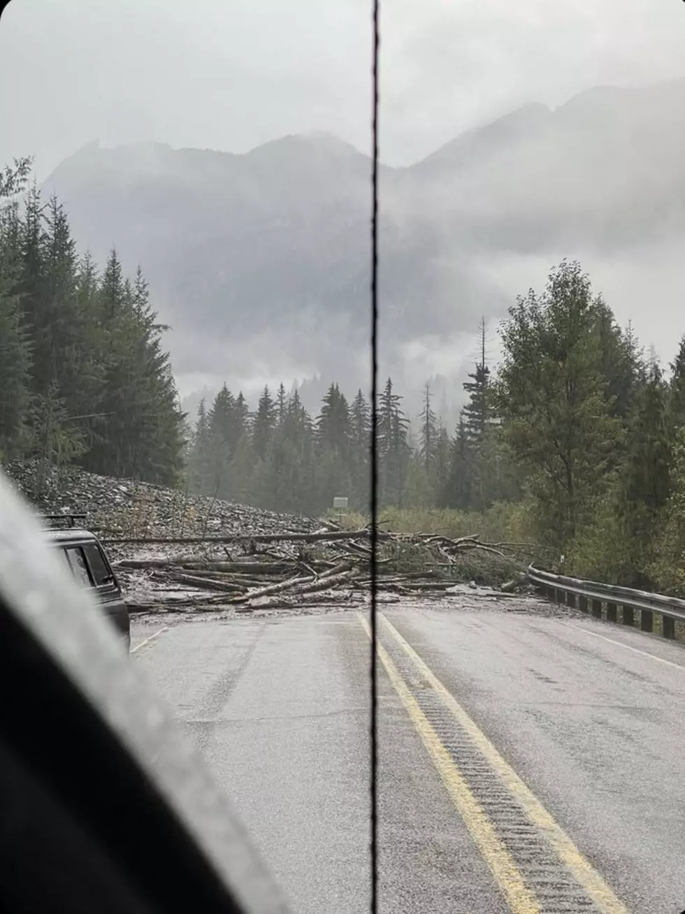 Huge Mudslide Blocks North Cascades Highway near Okanogan County