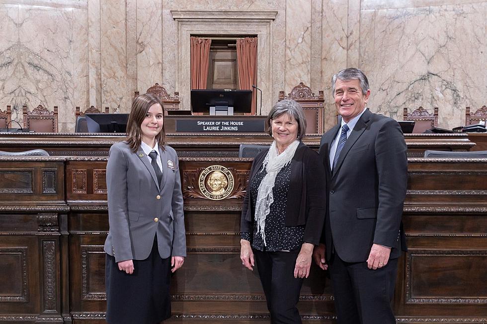 Cashmere Girl Serves In Olympia as House Page