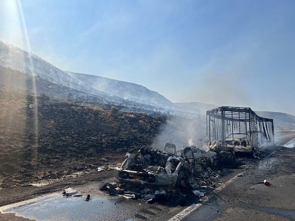 Vehicle Fire on I-90 Near Horse Monument Burns Over 100 Acres