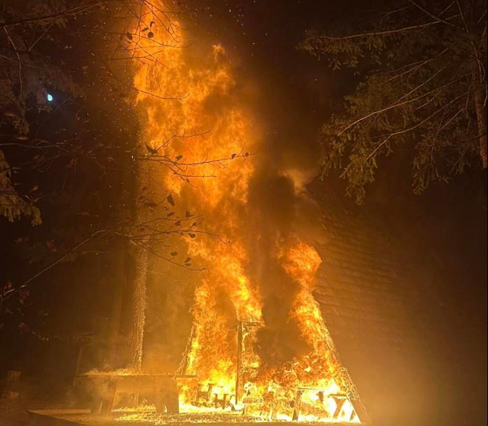 Fire Guts Vacation Cabin Near Plain