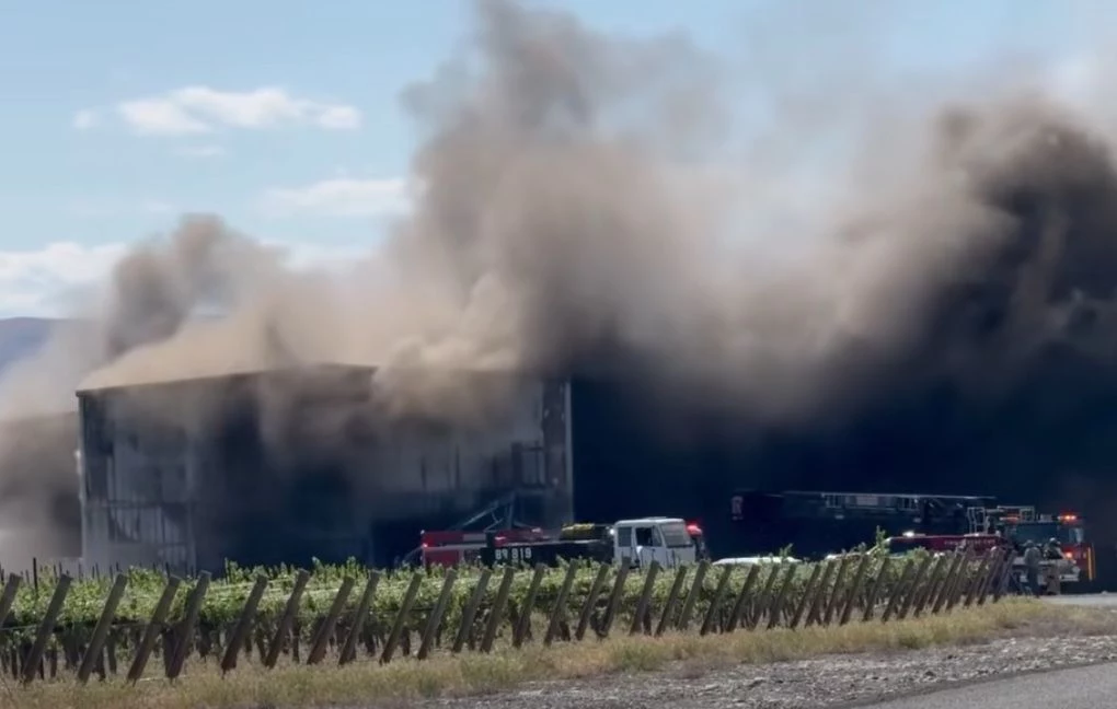 Fire Guts Production Facility In Mattawa Containing 5 Million Gallons Of Wine