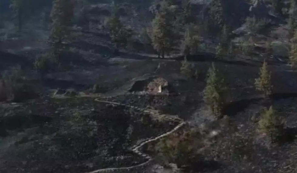 Image of the Hobbit Inn following its destruction during the Chelan Hills Fire on the 4th of July, 2026. photo credit: GoFundMe