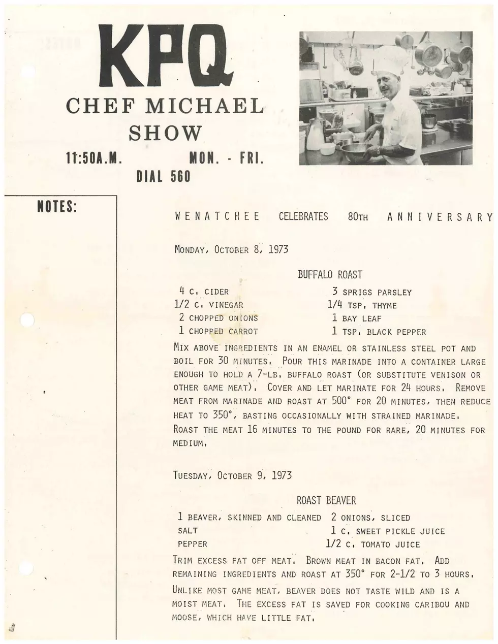 Chef Michael Show recipes