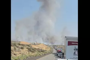 I-82 Closes Between Selah & Ellensburg Due To Brushfire Near Manastash Ridge
