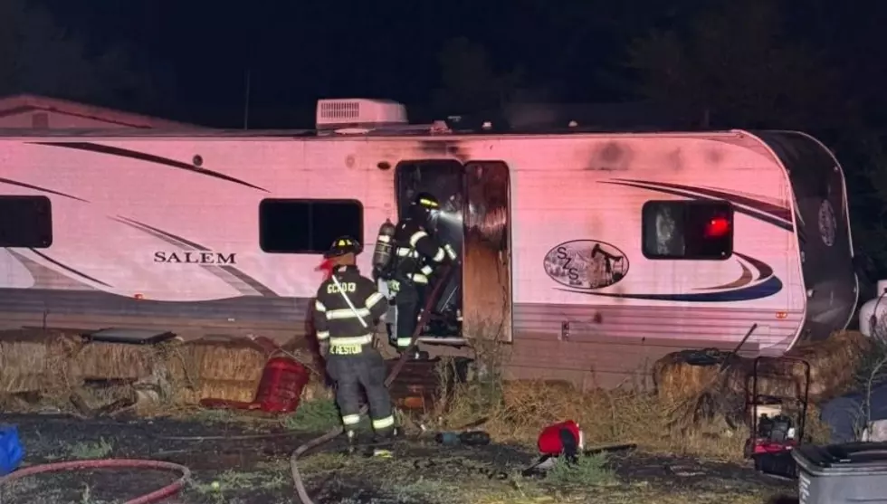 Overnight Fire Damages RV At Property Near Soap Lake