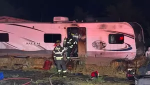 Overnight Fire Damages RV At Property Near Soap Lake