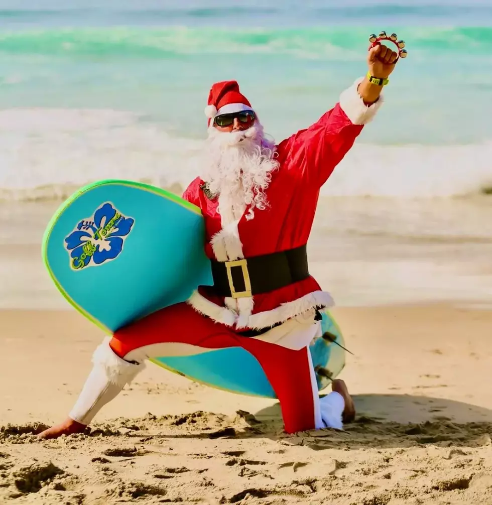 Surfing Santa competition in Dana Point CREDIT Deanne Allyn Crane (via Facebook)