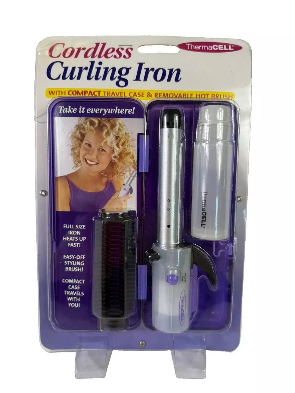 ThermaCELL Cordless Curling Iron Travel Kit Butane Powered via ebay.com