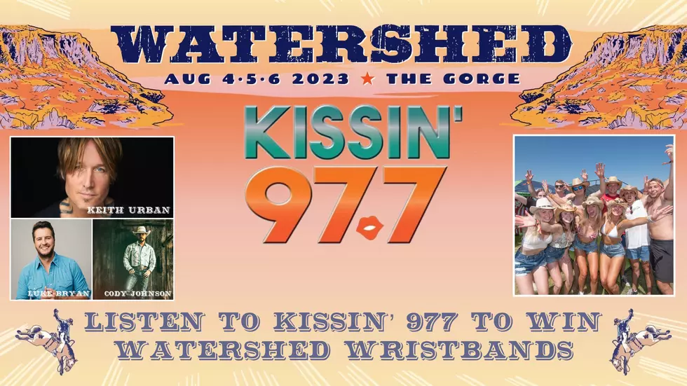 LISTEN TO KISSIN' TO WIN WATERSHED WRISTBANDS