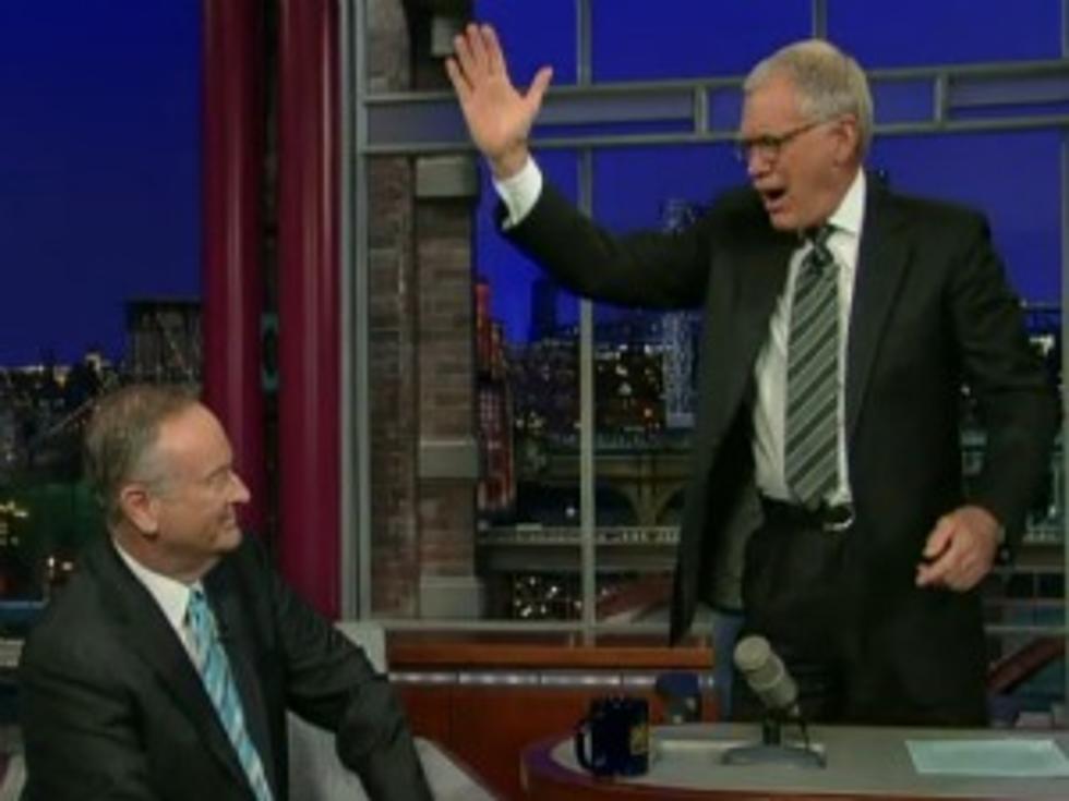 Bill O’Reilly Leaves Letterman Hanging on a High Five [VIDEO]