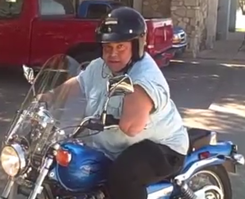 Rudy Rides a Motorcycle for One Arm Challenge [VIDEOS]