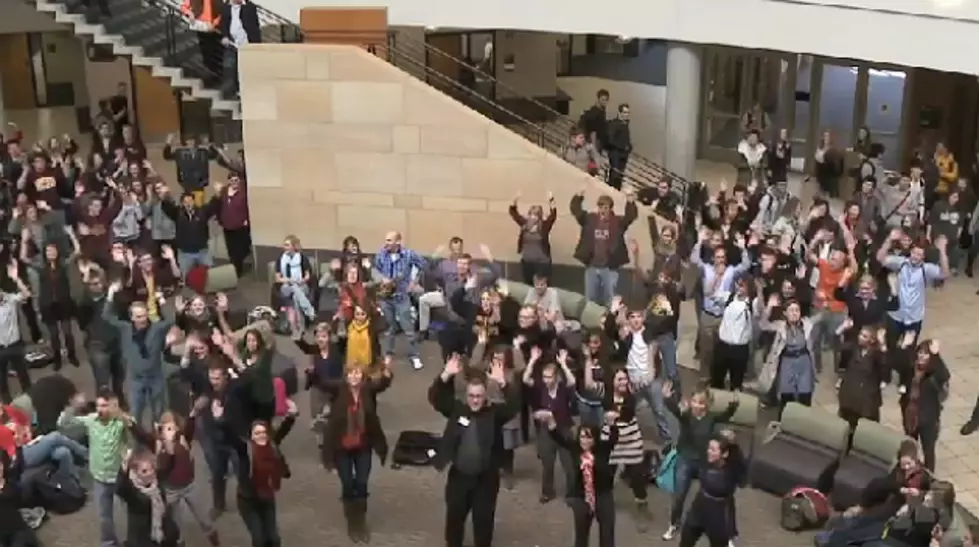 Flash mob singers