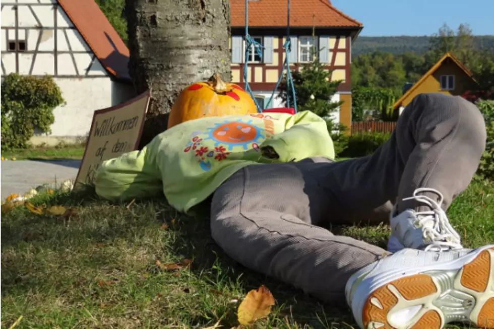 Pumpkin Head Scarecrow