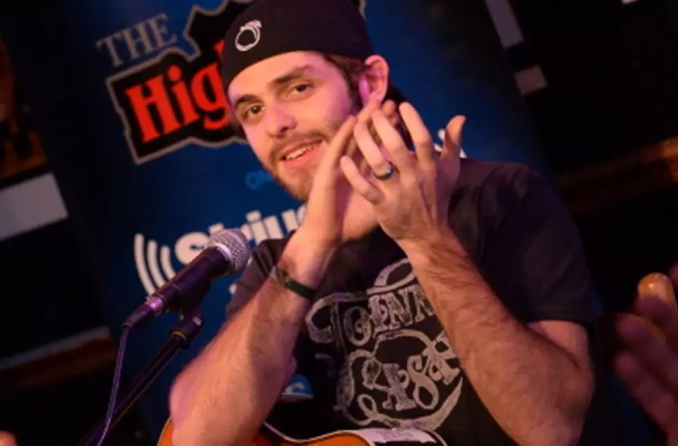 Thomas Rhett Congratulated on His First #1 Single With a Special Bottle of Crown Royal