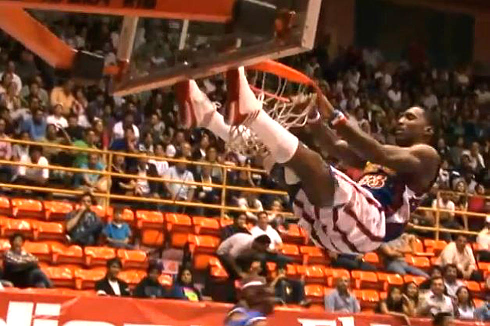 A Harlem Globetrotter is Nearly Crushed by Collapsed Basketball Goal