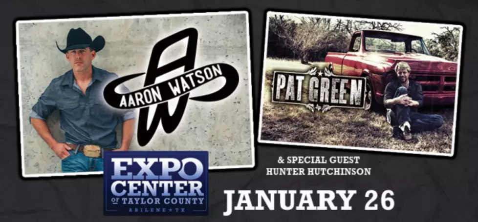 Aaron Watson &#038; Pat Green with Hunter Hutchinson at the Expo Center Jan 26