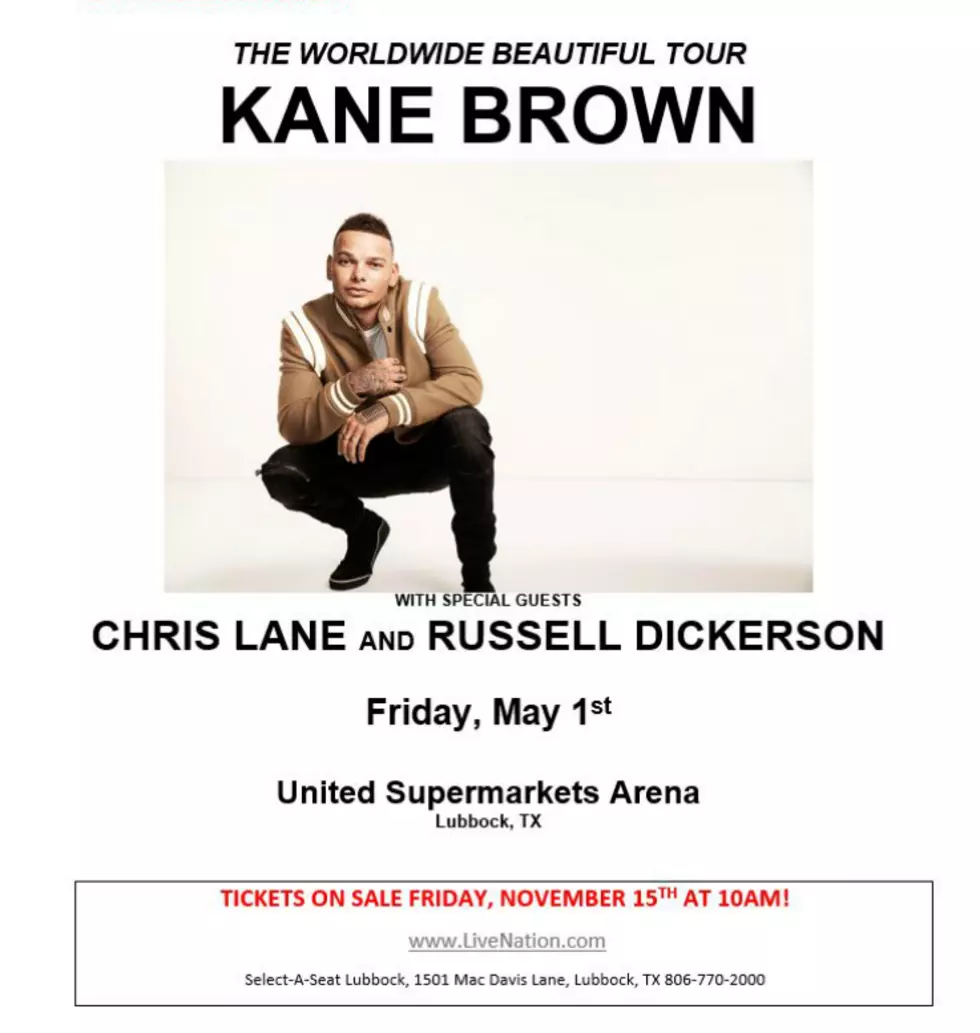 Kane Brown Live in Lubbock Poster