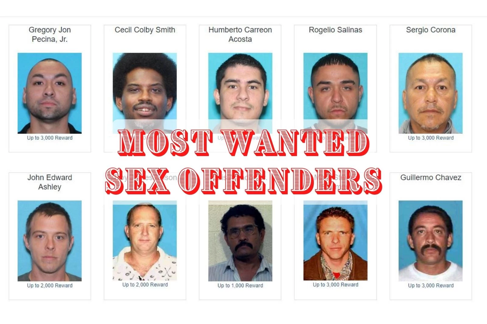 Texas State Troopers Need You To Help Find These Wanted Fugitives