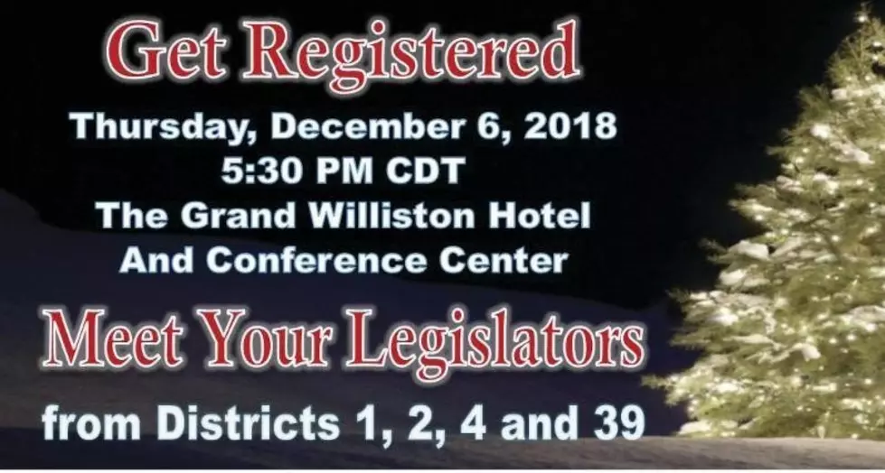 Meet the Legislators Tonight at the Grand Williston