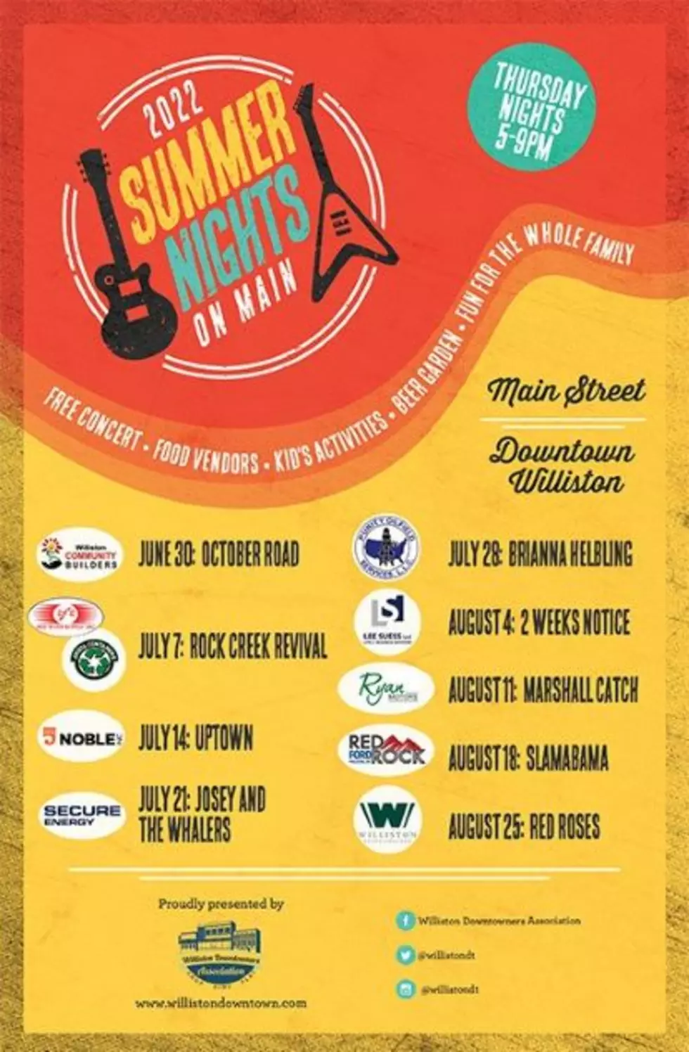 Williston’s Weekly Street Party, Summer Nights on Main, is Back!