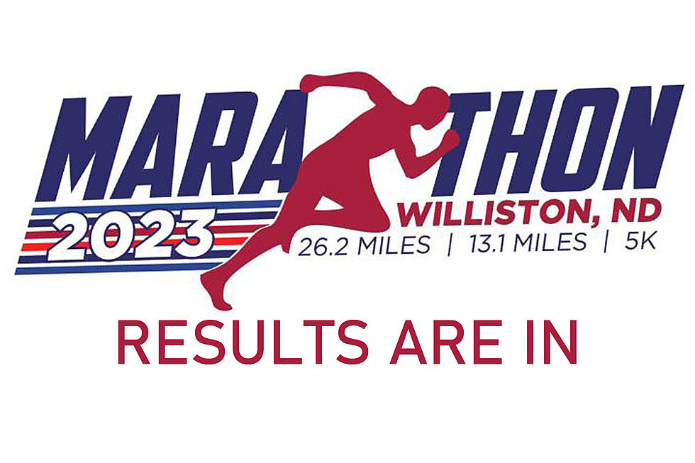 Here are the results from the Williston Marathon