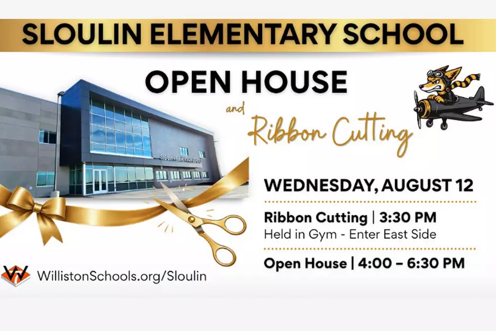 Williston's Sloulin Elementary Ribbon Cutting Starts At 3:30 P.m.