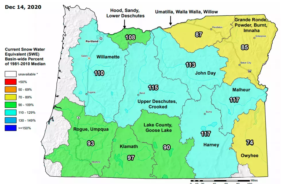 Oregon Snowpack Good, Not Great, For This Time Of Year