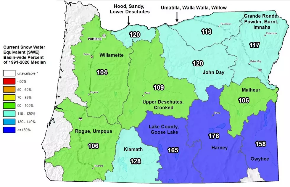 Oregon Snowpack Takes A Step Backwards From December