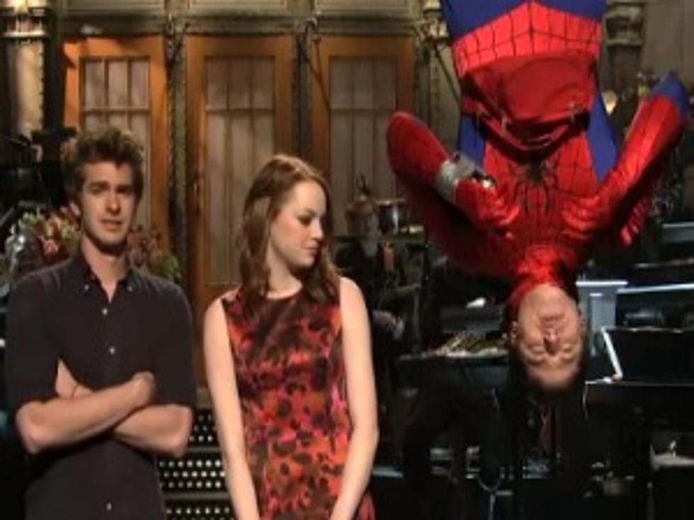 New Spider-Man Andrew Garfield Drops in on Emma Stone on ‘SNL’