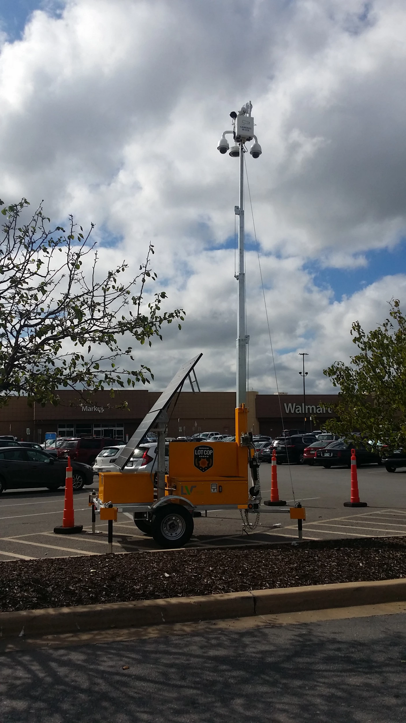 walmart lot cop cameras