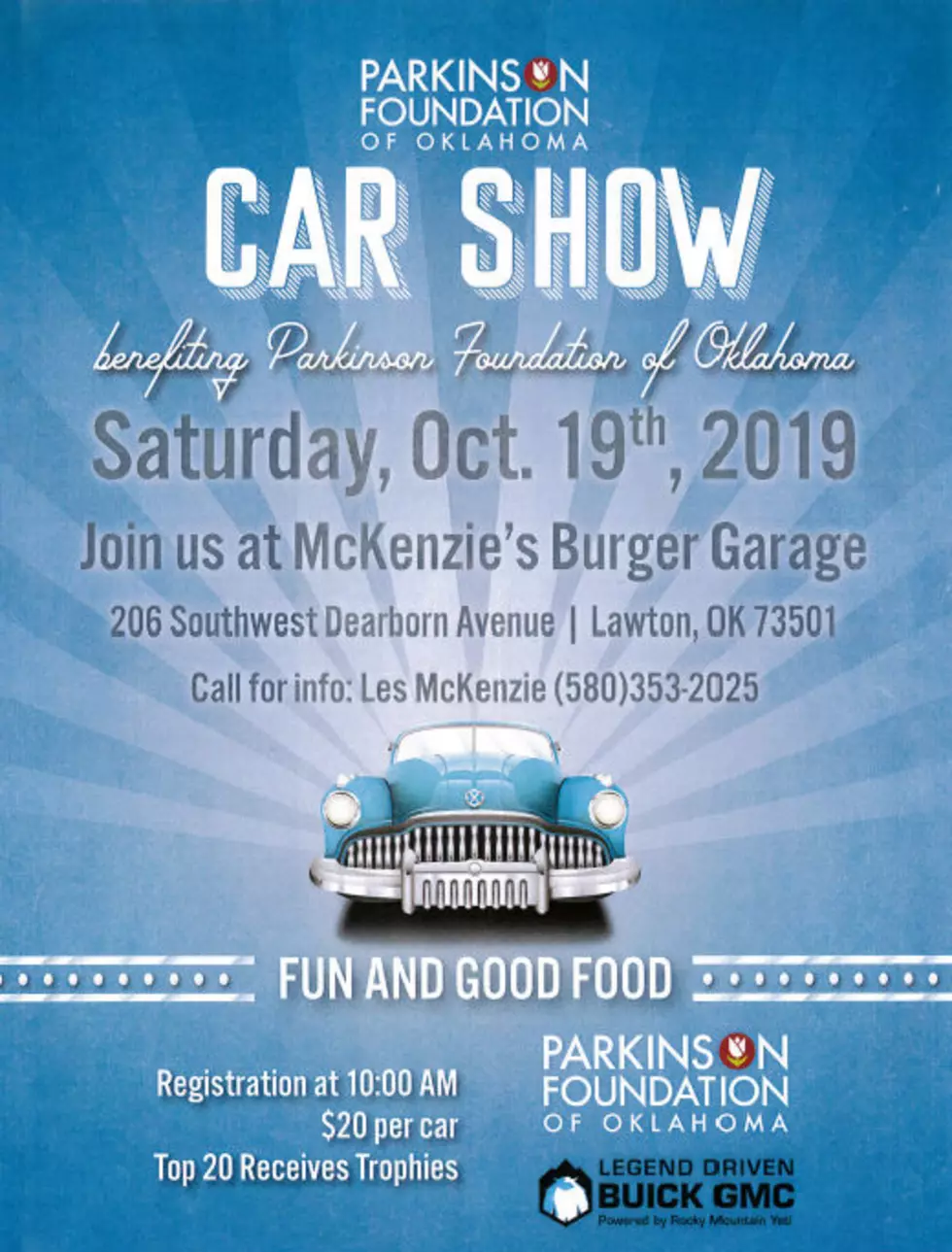 Parkinson Foundation of Oklahoma Car Show!