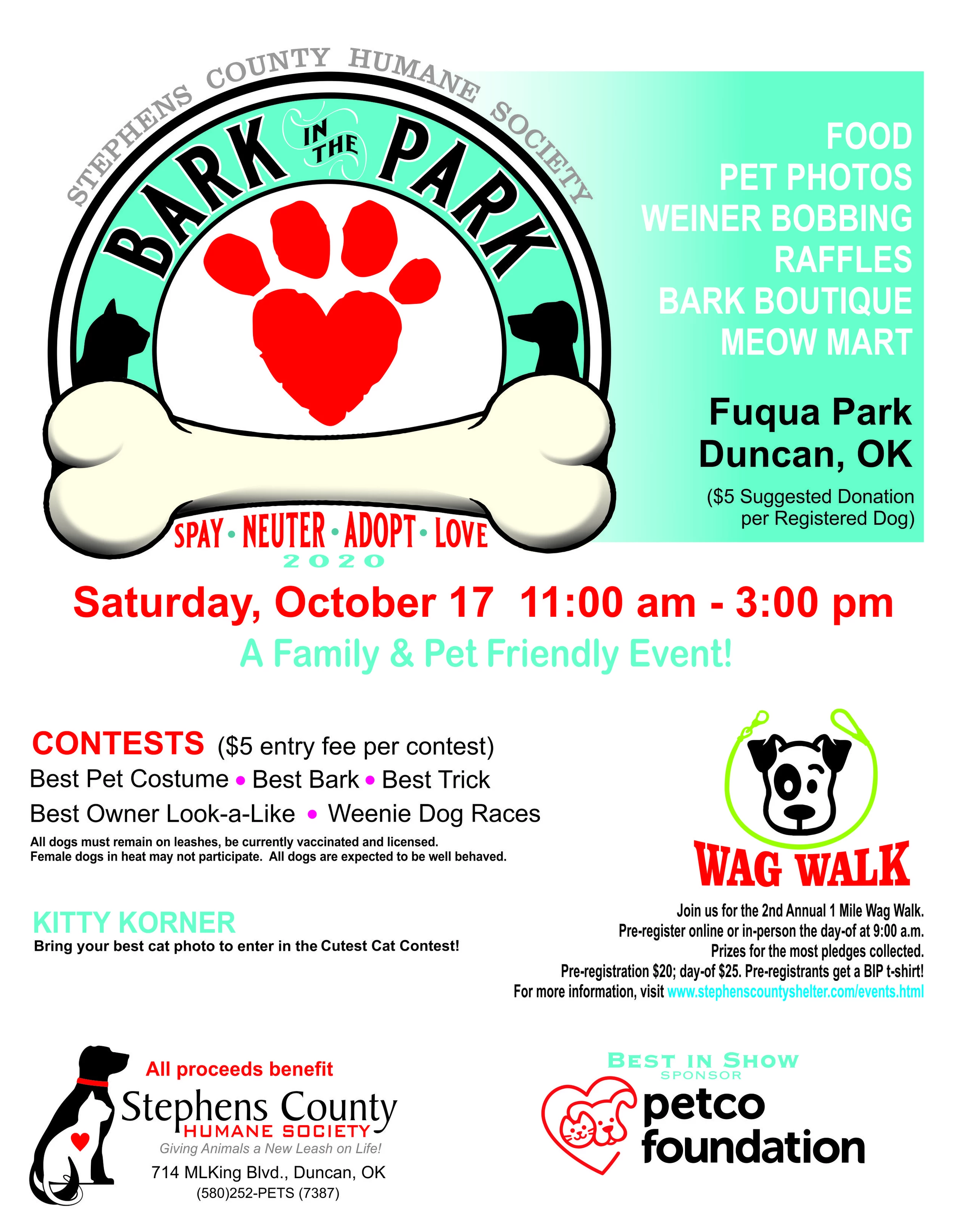 Duncan "Bark in the Park" Will Be a Doggone Good Time!