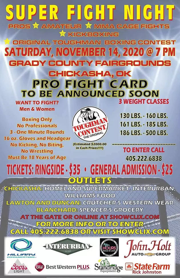 Fight Times For WCMAC This Saturday