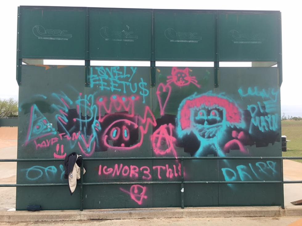Vandals Spray Paint Graffiti at Lawton Skate Park