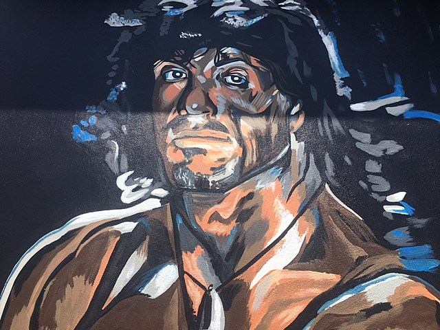 Check Out the New Rambo Mural in Lawton pic