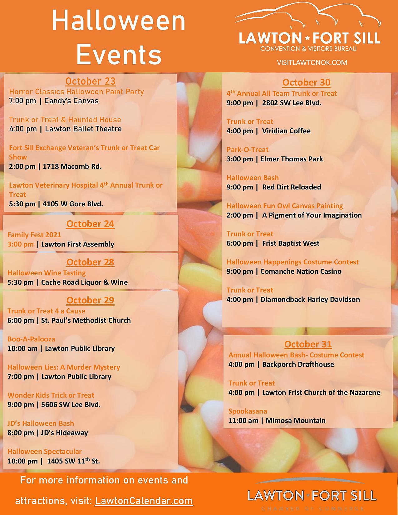 Check Out Lawton's Community Calendar of Halloween Happenings
